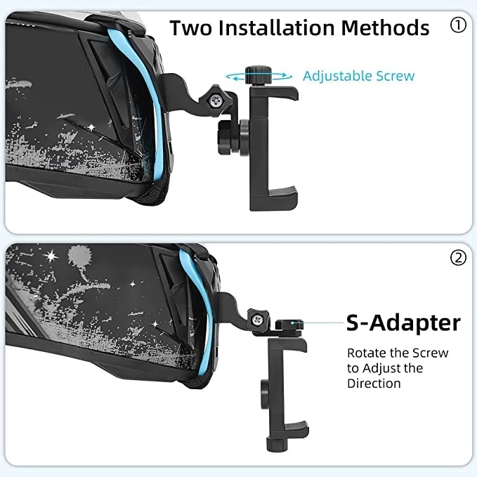 Suporte para Câmera e Celular no Capacete Queixo com 6 Kits — foto 7