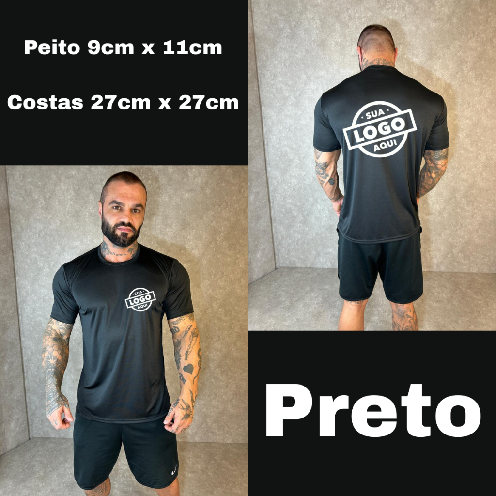 Camiseta Dry Fit Personalizada Com Sua Logo