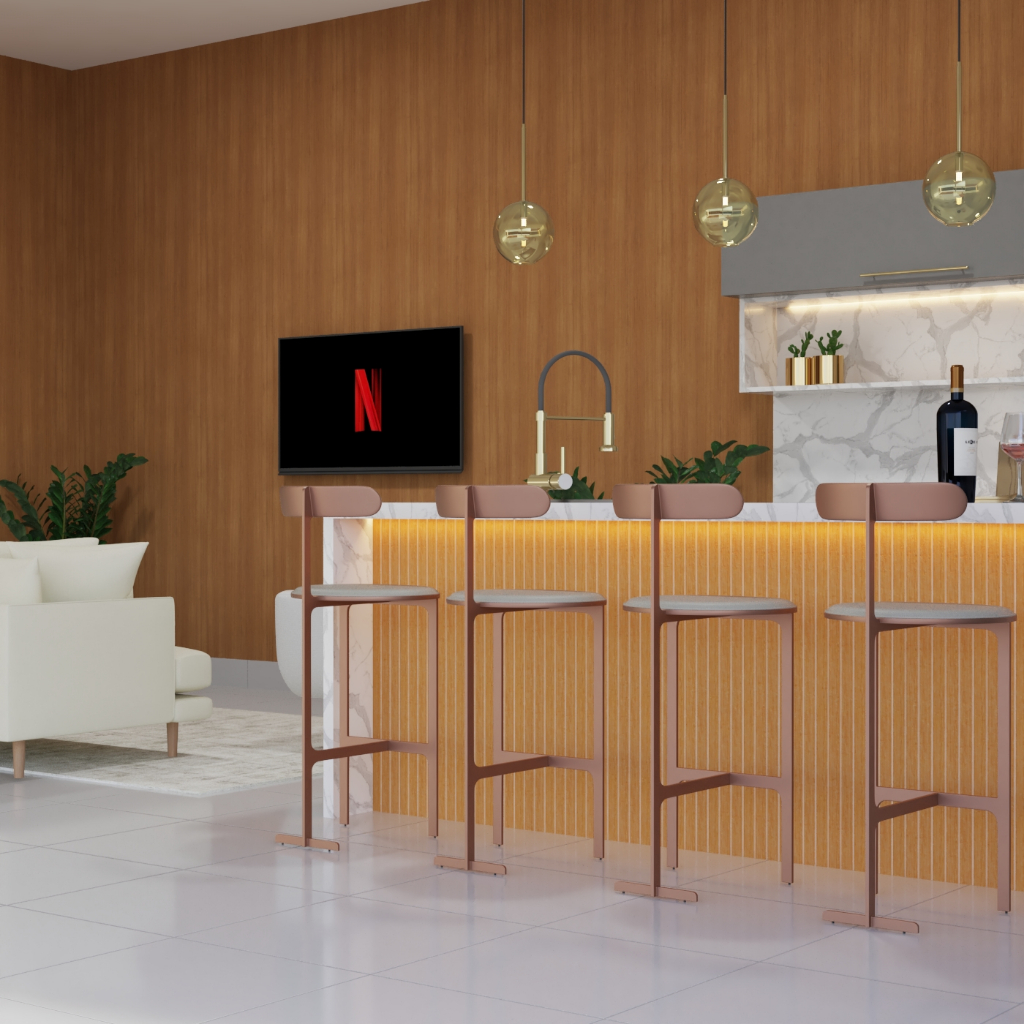 KIt 50 Até 200 Placas Ripada MDF MADEIRA PREMIUM 45cmx10cm Painel Balcão, Cozinha Sala Tv Escritório