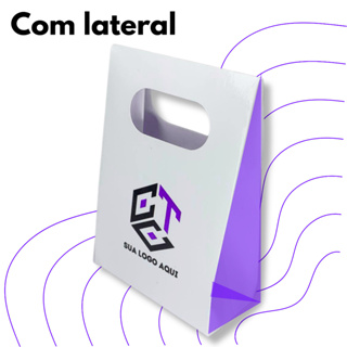 100 Mini pp Sacolinhas Personalizada Branca em Oferta na Shopee