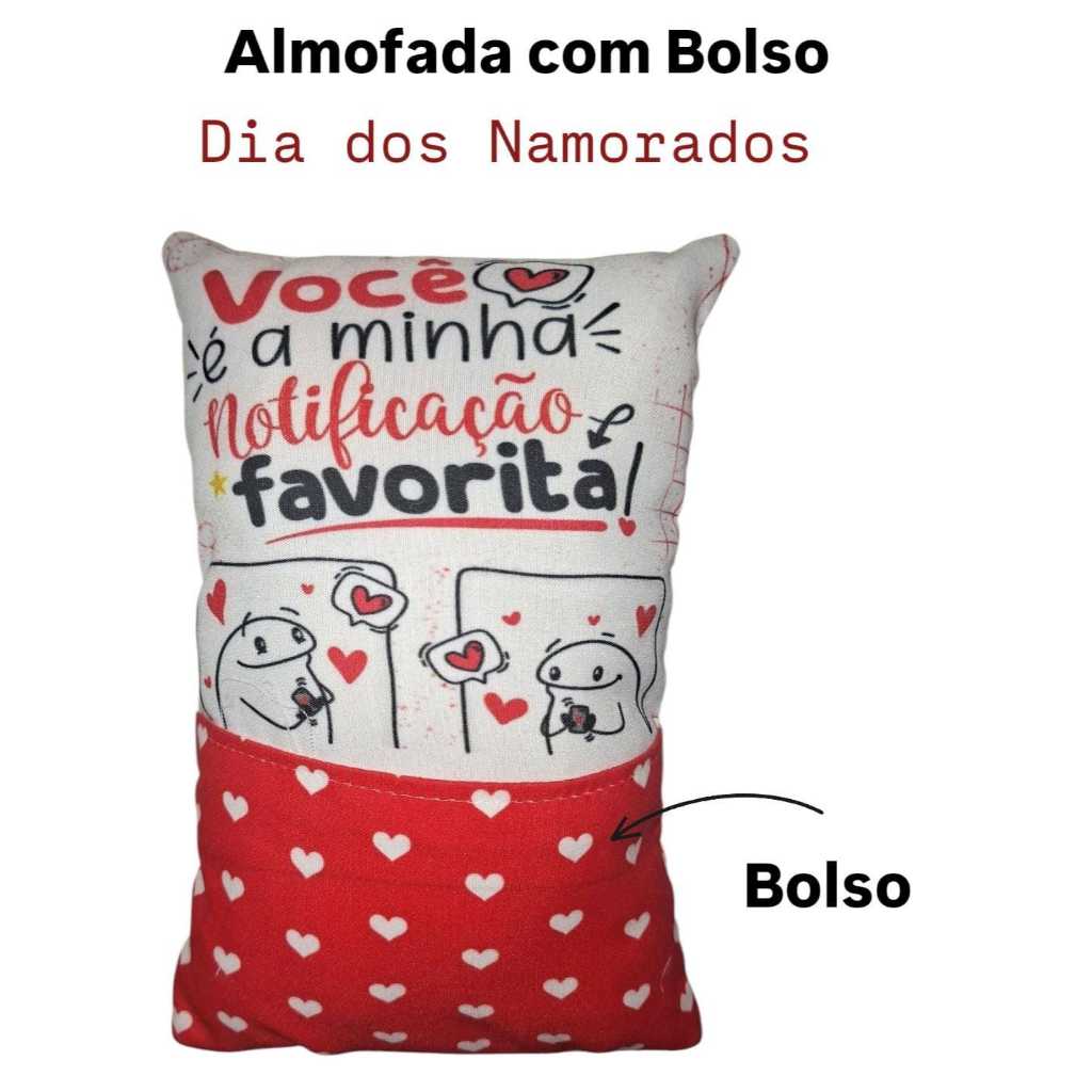 Almofada para cesta Dia dos Namoradoras
