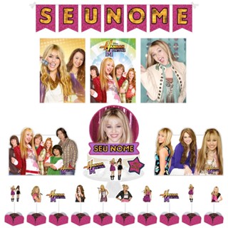 Kit Festa Só um Bolinho Decoração Aniversário Hannah Montana Miley Cyrus Anos 2000 em Oferta na Shopee