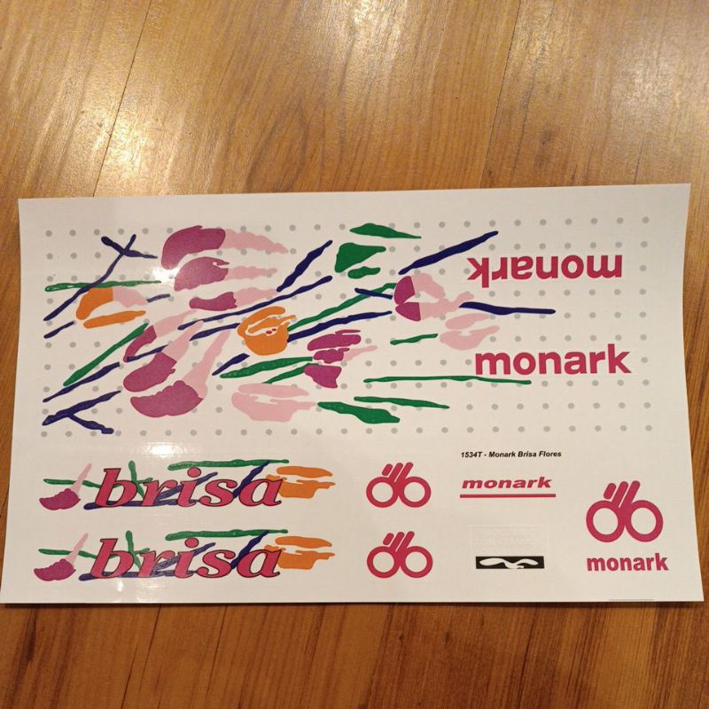 Adesivo Bicicleta Monark Brisa Bike Antiga