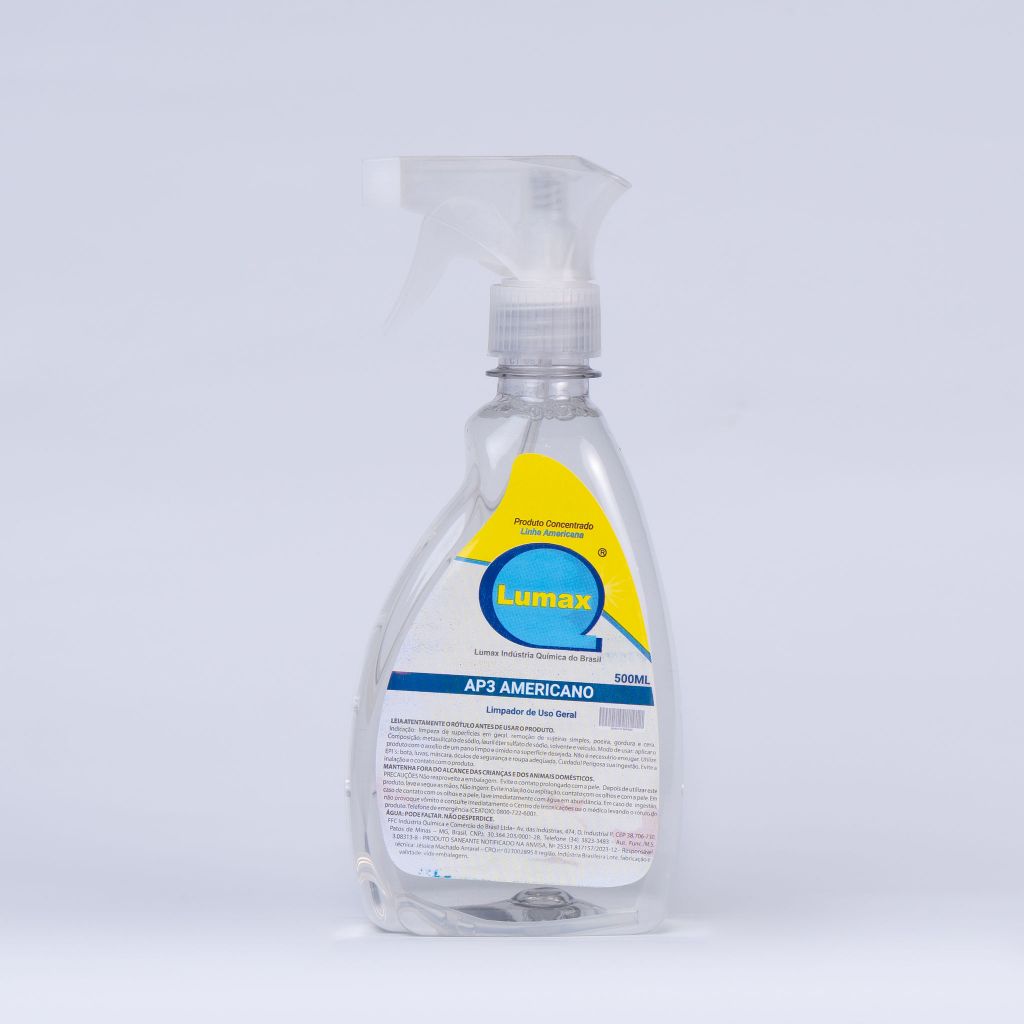 DETERGENTE/FLOTADOR PARA LIMPEZA AUTOMOTIVA LUMAX AP3 COM TECNOLOGIA AMERICANA 500 ML