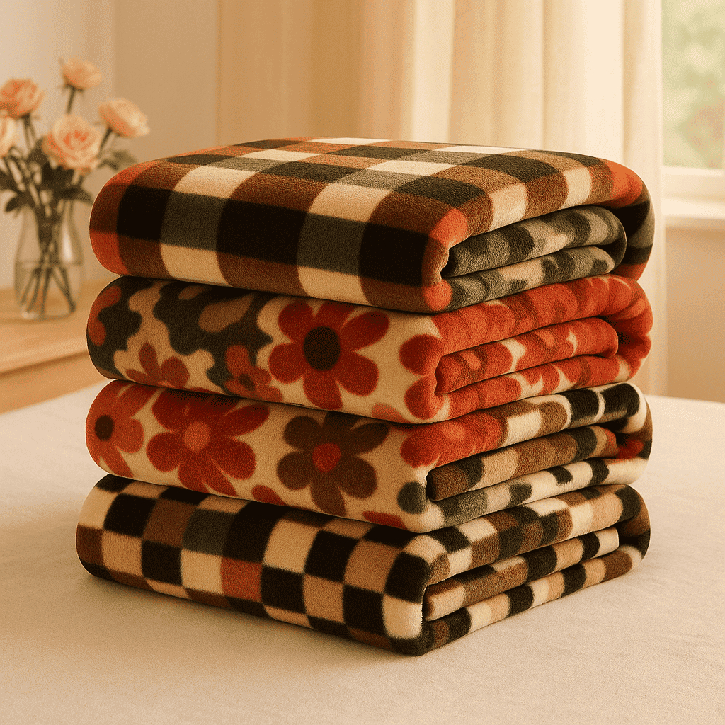 Kit 6 Cobertores Manta Premi Casal Estampada Sortida em Oferta na Shopee