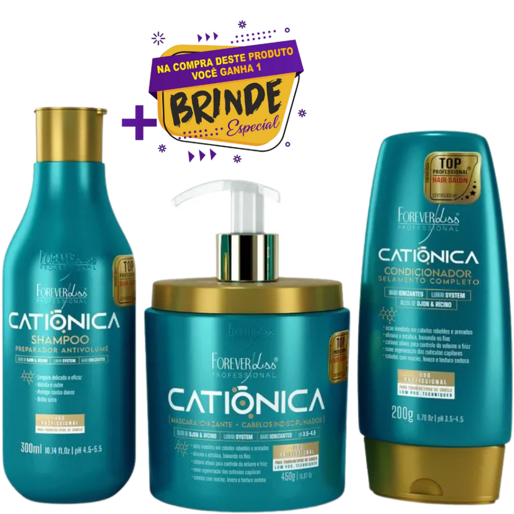 Kit Ionizante Catiônica Completa Forever Liss Original!