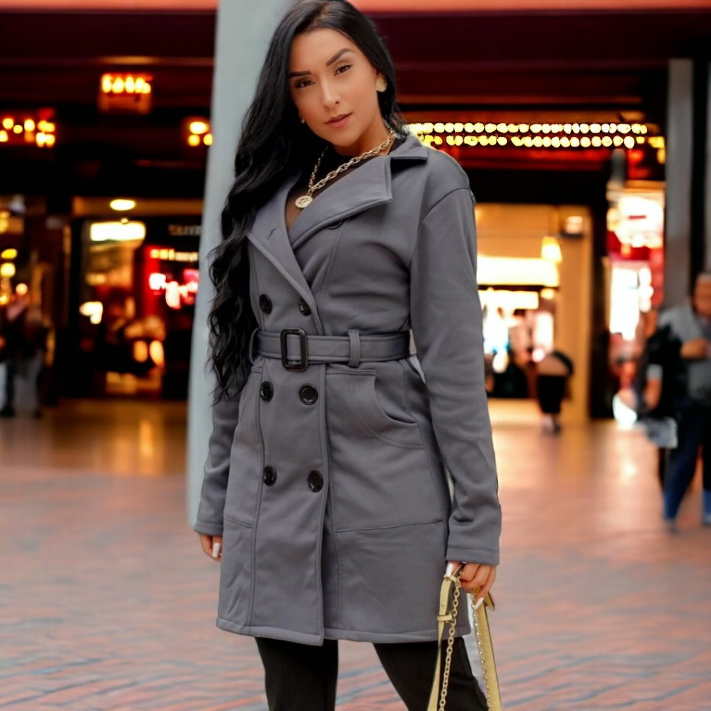 Casaco Moletom Sobretudo Feminino moda inverno Parka