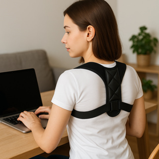 Corretor de Postura Ajustável Ombros Colunas Costas em Oferta na Shopee