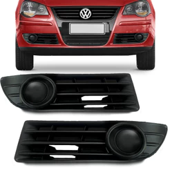 Grade Parachoque Polo Sedan Hatch 07 08 09 10 11 Sem Furo