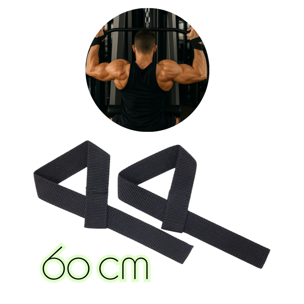 Par de Fita Strap Resistencia máxima 4 cm x 60 cm. para Pegada e Força Drop Pump Cross Gym