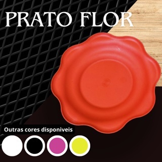 Kit 20 pratos formato flor- festa, churrasco, aniversario
