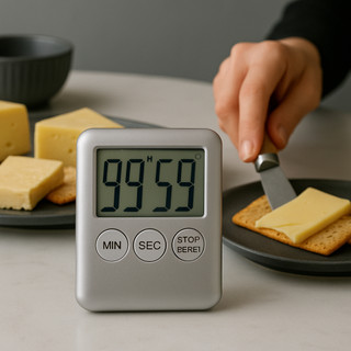 Timer Digital Com Imã E Cronômetro Para Cozinha e Academia
