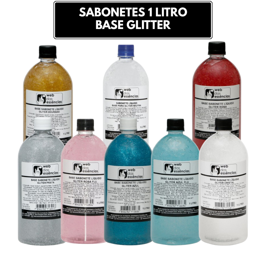 SABONETE LIQUIDO - BASE C/ GLITTER - 1 LITRO - em Oferta na Shopee