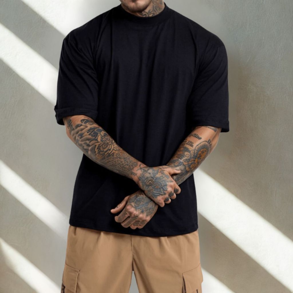 Camiseta Oversized Lisa Masculina Estilo Urbano Lançamento Super Confortável