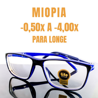 Miopia Óculos de Grau Pronto Azul Lentes -0.50 a -4.00 Diversas Cores em Oferta na Shopee