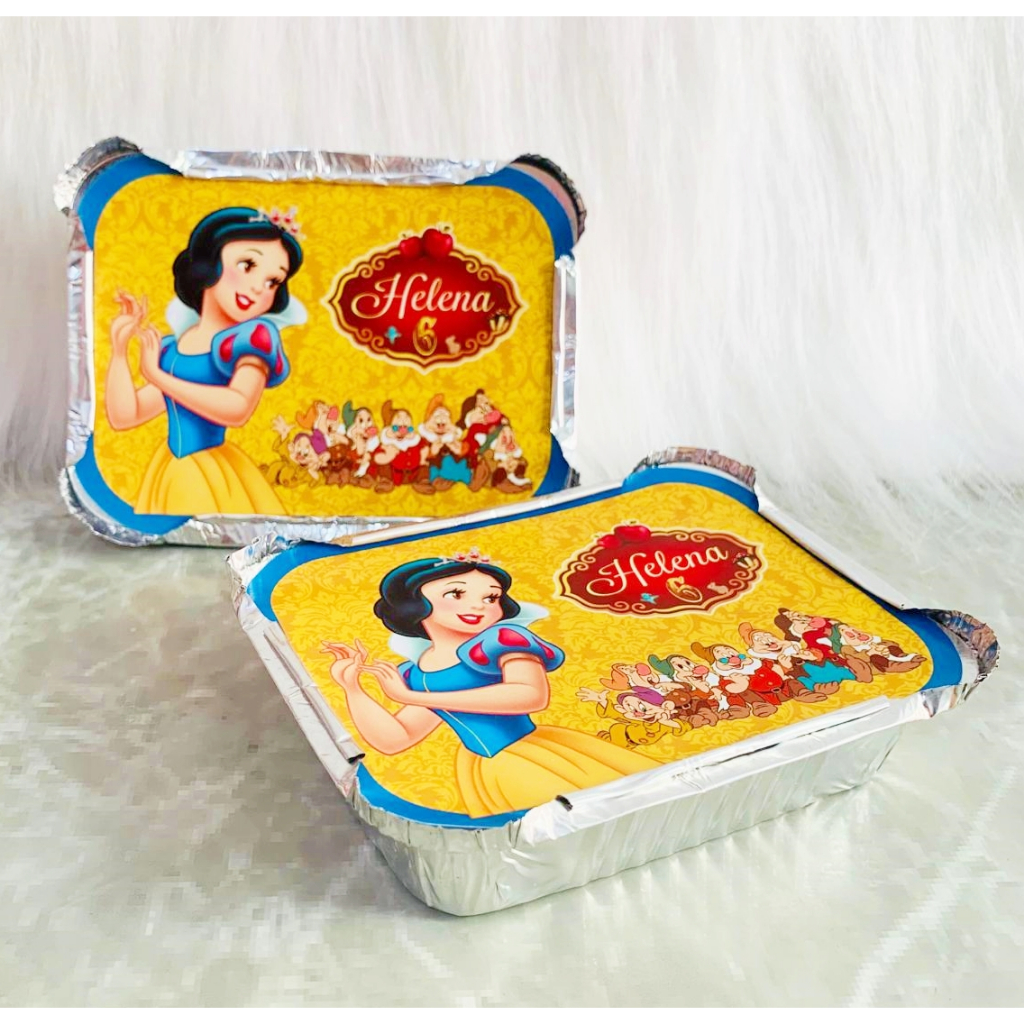 30 Marmitinha Personalizada Branca de Neve | Lembrancinha Festa Infantil | Marmita Aniversário Branca de Neve