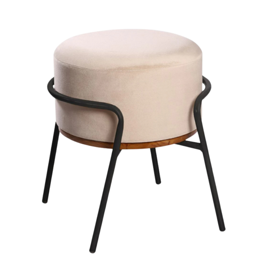 Puff 2 em 1 Mesa e Assento Veludo Tampo Madeira Premium Alta Resistência em Oferta na Shopee