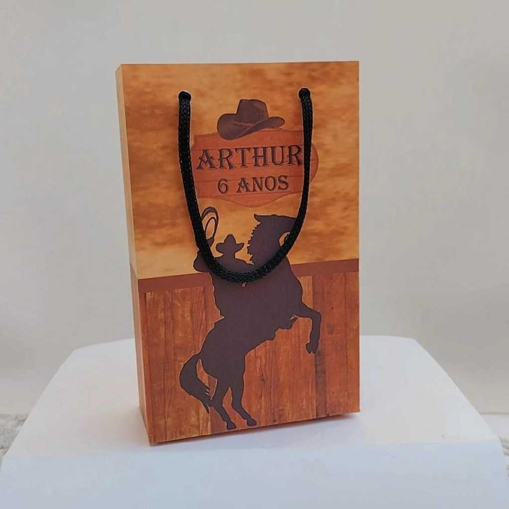 Kit Sacolinha Surpresa Festa Infantil Personalizado CAVALO HARAS BOIADEIRO Lembrancinhas  Aniversário