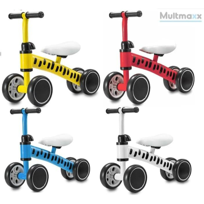 Andador Bicicleta De Equilibrio Infantil Sem Pedal 4 Rodas Bicicletinha Quadriciclo Bebe Multmaxx em Oferta na Shopee