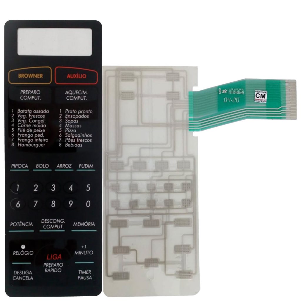 Membrana Microondas Compatível com Sharp Rb4b26 Preta TND