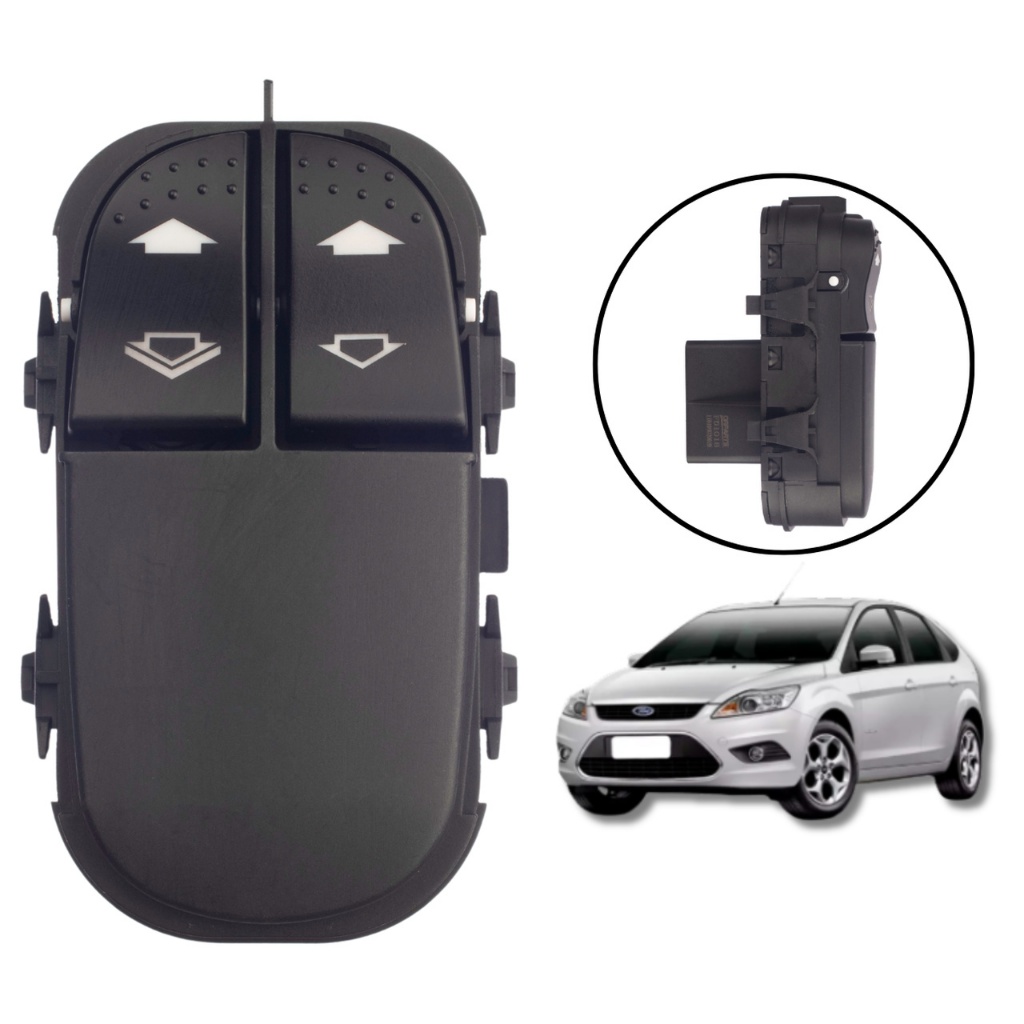 BOTÃO INTERRUPTOR VIDRO ELÉTRICO DUPLO FORD FOCUS 2000/