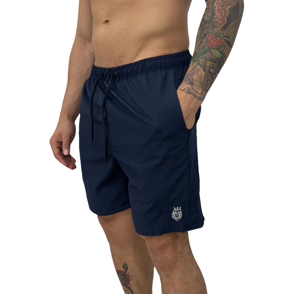 Short Masculino Bermuda Microfibra Tactel Elastano Academia Treino Praia corrida passeio