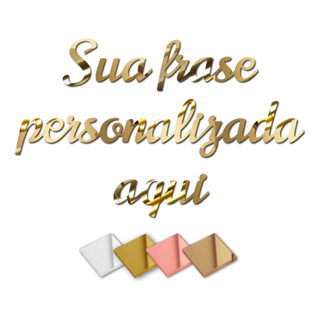 Nomes ou Frase personalizada em Acrílico Espelhado  até 30 letras em Oferta na Shopee