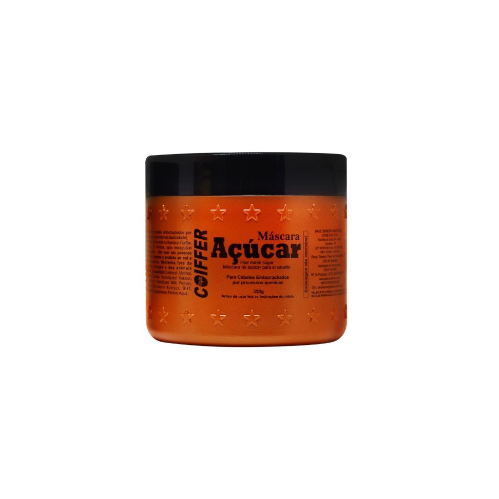 Máscara Açúcar Coiffer 350g – Recuperação Cabelos Danificados por Química