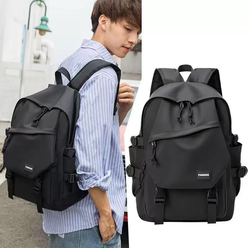 Mochila simples unissex, versátil para computador, viagem e estudo, com grande capacidade, ideal para homens, mulheres