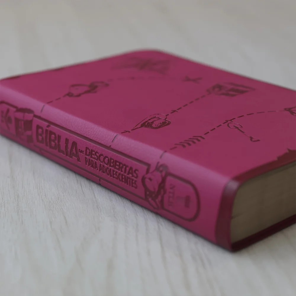 Capa Luxo Bíblia das Descobertas para Adolescentes NTLH Rosa · foto 2