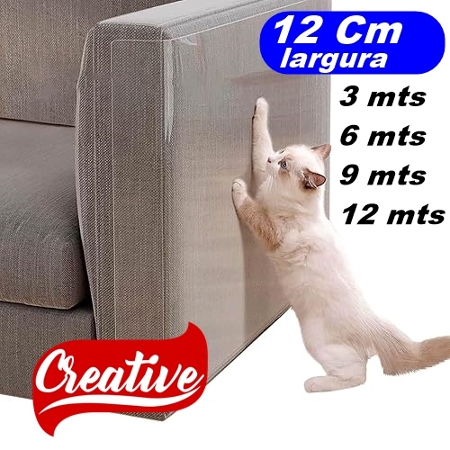 Rolo Filme Anti Arranhador Arranhão Protetor Adesivo Gato Sofa Arranhões Transparente Cama Pet Portas Moveis