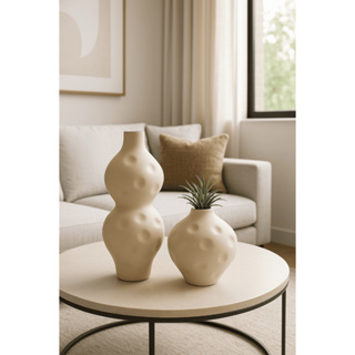 Kit Vaso Organica Rústico Luxo Decoração Casa Sala Escritório em Oferta na Shopee