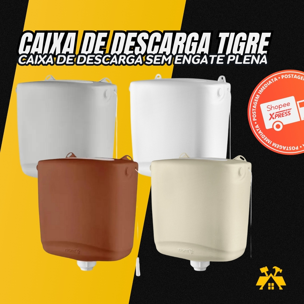 Caixa De Descarga Branca Tigre
