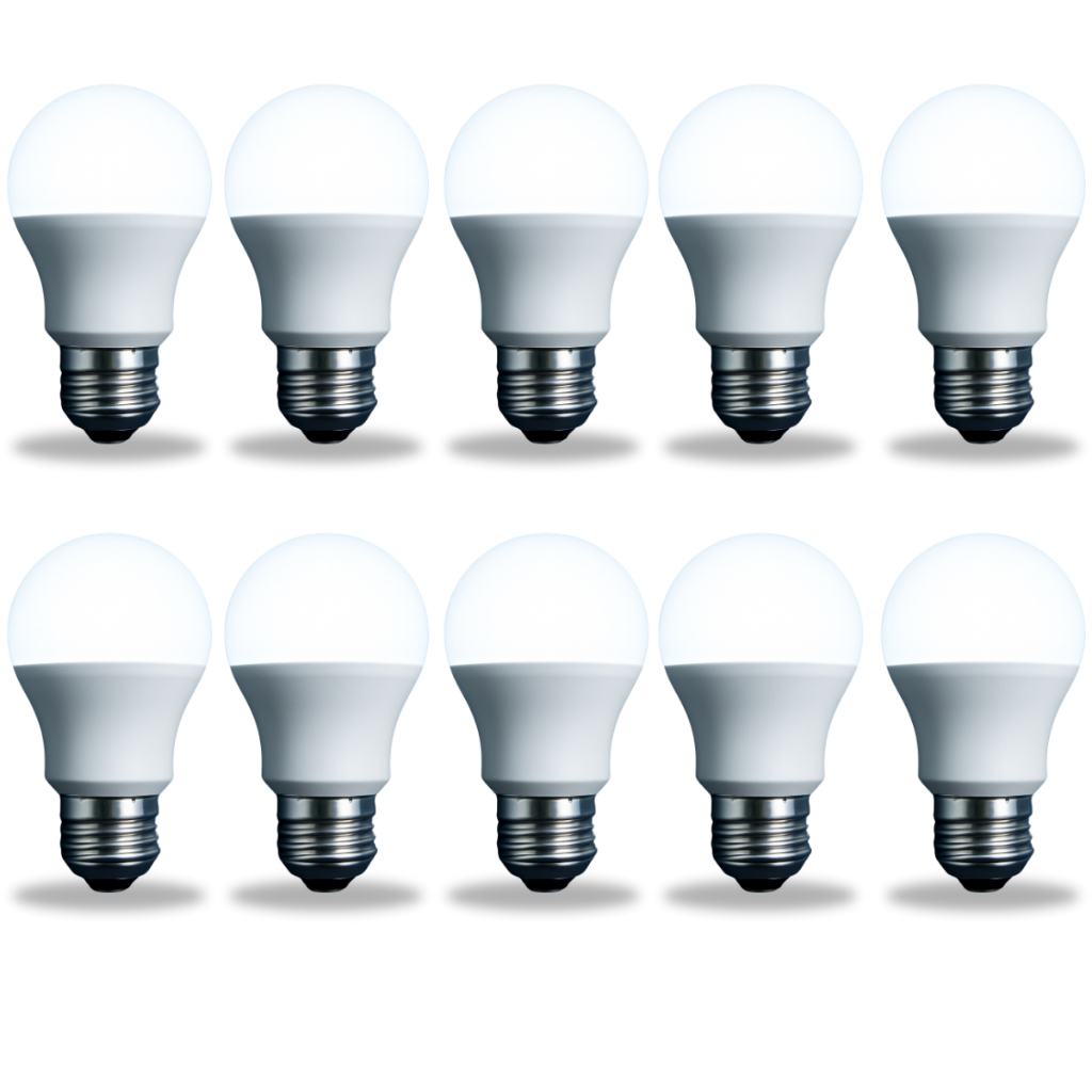 Kit 10 Lampada LED 6W Luz Branca Fria 6500k Bivolt Economica Bulbo