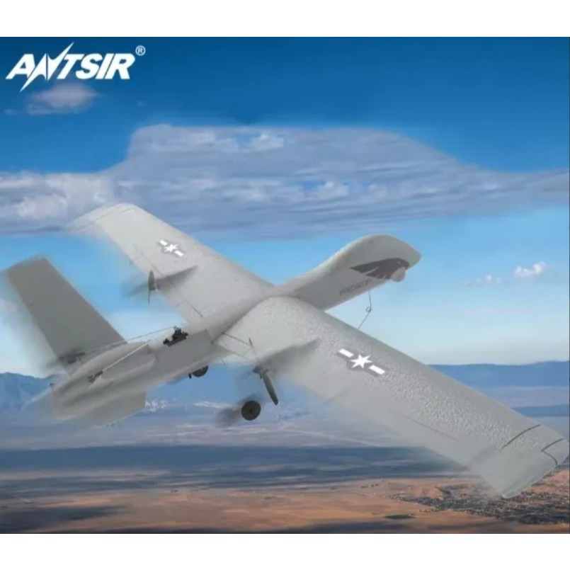 Avião RC Controle Remoto Z51 Z55 Predator 2.4g e 3CH