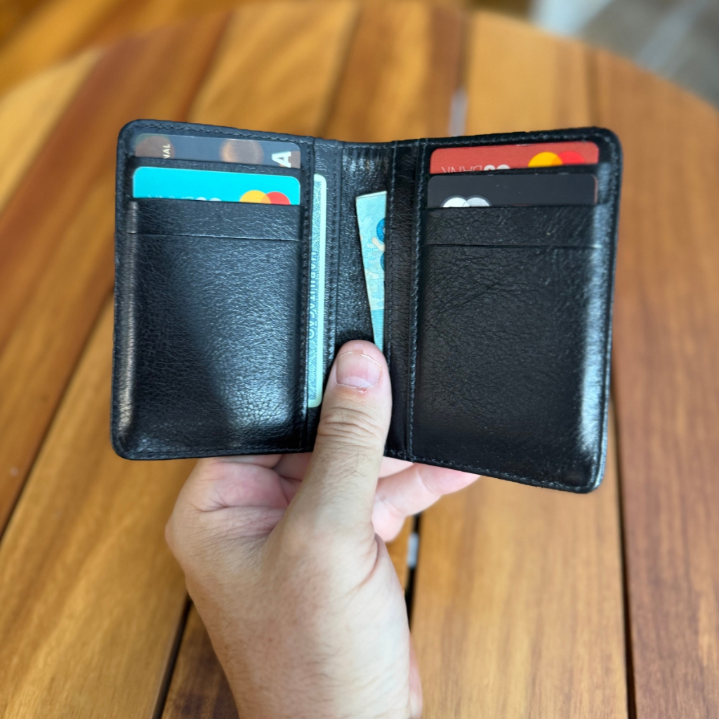 Carteira Masculina Slim Couro Legitimo Sistema RFID ANtifurto, CONTRA FURTOS POR APROXIMAÇÃO PREMIUM
