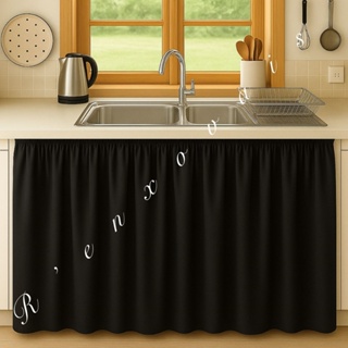 Cortina de Pia para Cozinha 1,50x0,80m – Passante Decorativa em Oxford em Oferta na Shopee