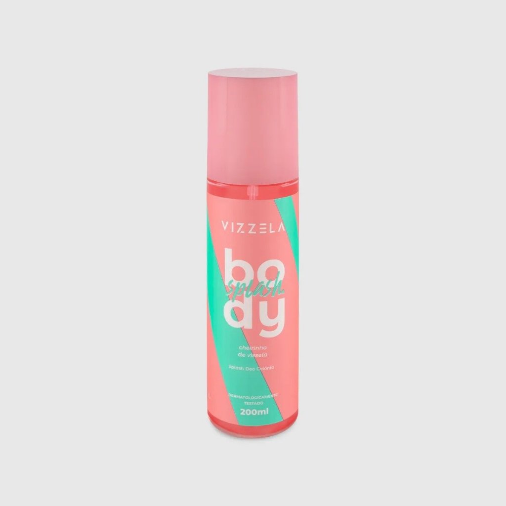 Body Splash Vizzela Cheirinho Suave Refrescante para Dia a Dia 200ml
