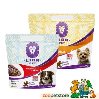 Bifinho para Cães Lion Pet 1 Kg – Petisco Canino Saboroso em Carne ou Frango, Ideal para Recompensa, Treinamento Pet.