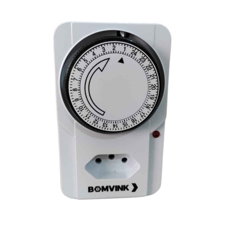 Temporizador Analógico Timer Manual Tomada Liga Desliga Energia 110v / 220v Tomada Inteligente