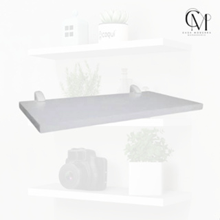 Prateleira MDF Branco e Preto 60x30 15mm com KIT suporte de fixação em Oferta na Shopee