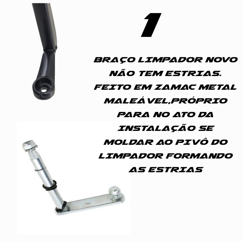 BRACO LIMPADOR TRASEIRO PALHETA CORSA WIND 2 PORTAS TODOS — imagem 2 de 2