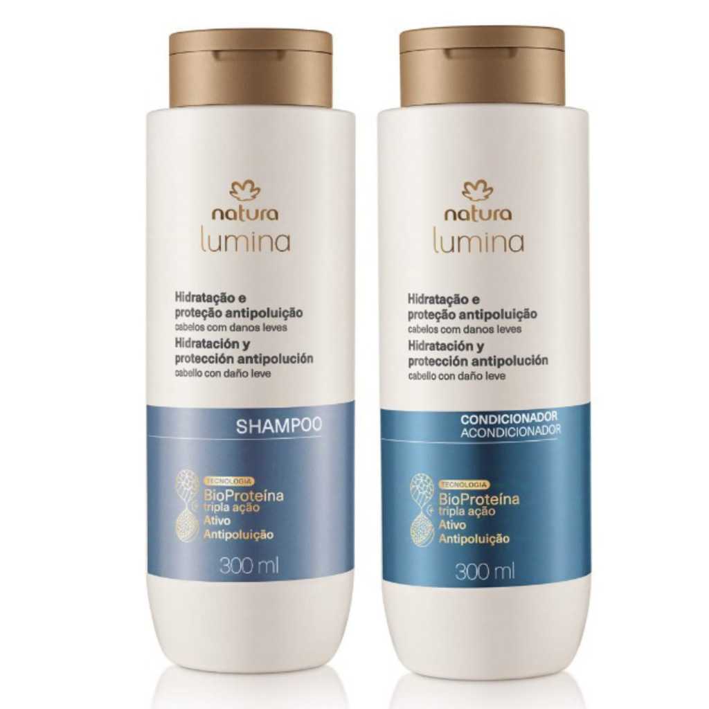 Lumina Kit Shampoo e Condicionador Hidratação e Proteção Antipoluição 300ml - Natura