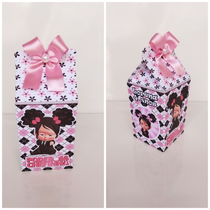 Caixa Milk Personalizada Poderosa Chefinha...lembrancinha para Aniversário Festa  Comemorações