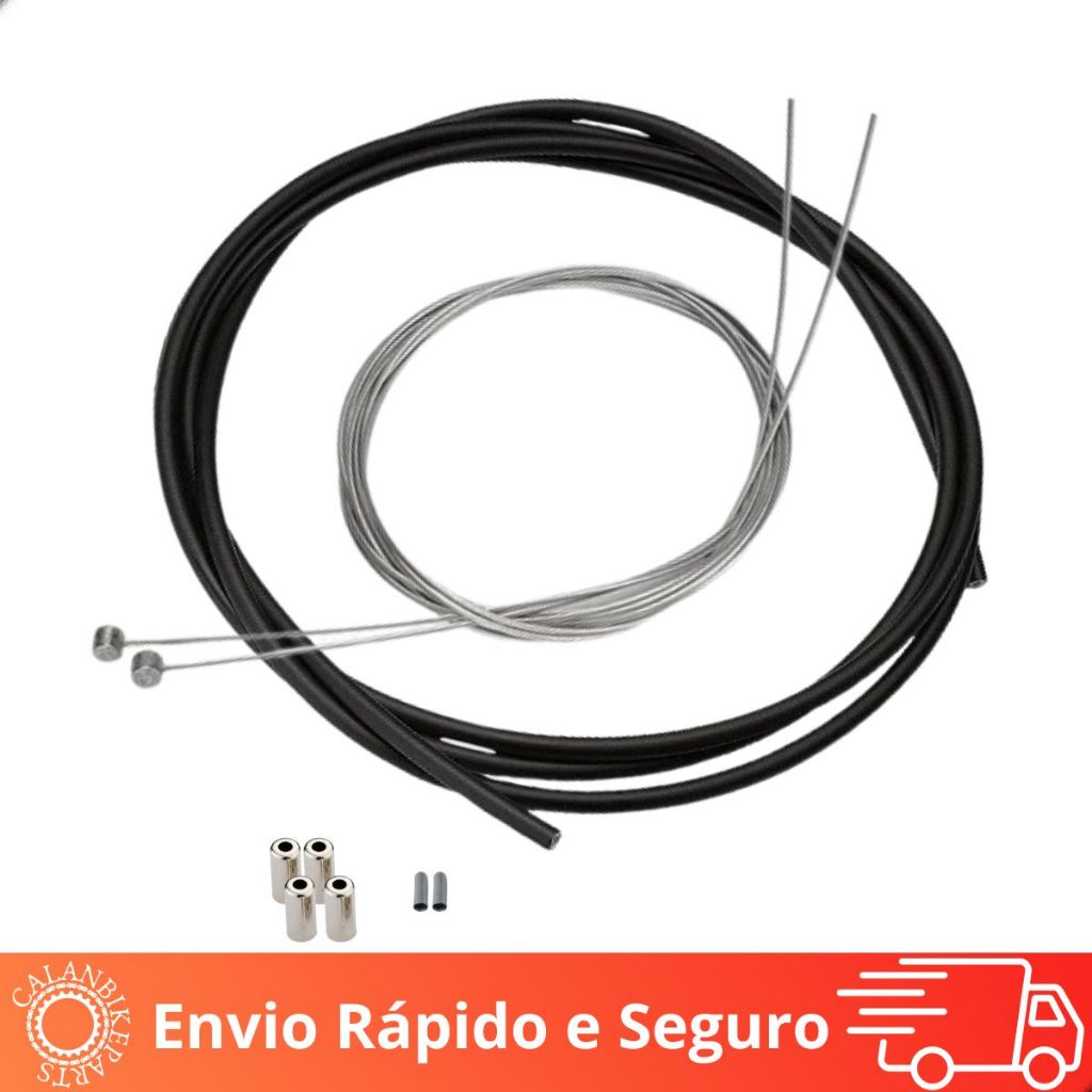 Kit Cabos e Capa Conduite 3m Relação V-brake Freio Bicicleta Mtb