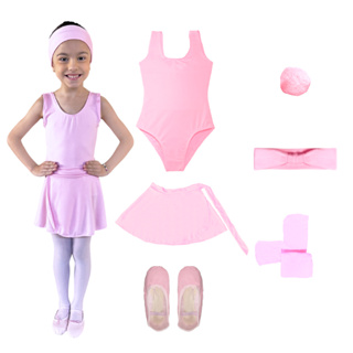 Kit Roupa De Ballet Infantil 6 Itens Uniforme Bailarina em Oferta na Shopee