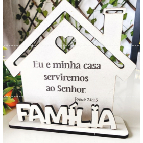 Kit 10 Lembrancinha Casa Lar Família Eu e minha casa Serviremos ao Senhor Personalizada em Oferta na Shopee