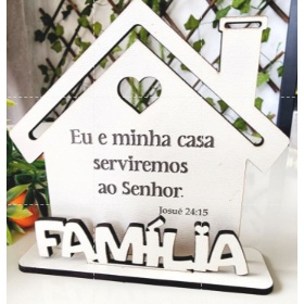 Kit 10 Lembrancinha Casa Lar Família Eu e minha casa Serviremos ao Senhor Personalizada em Oferta na Shopee
