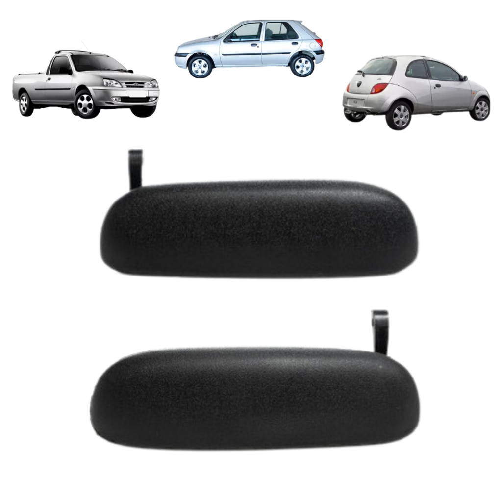 Par Maçaneta Externa Puxador Porta Ford Ka Courier Fiesta em Oferta na Shopee