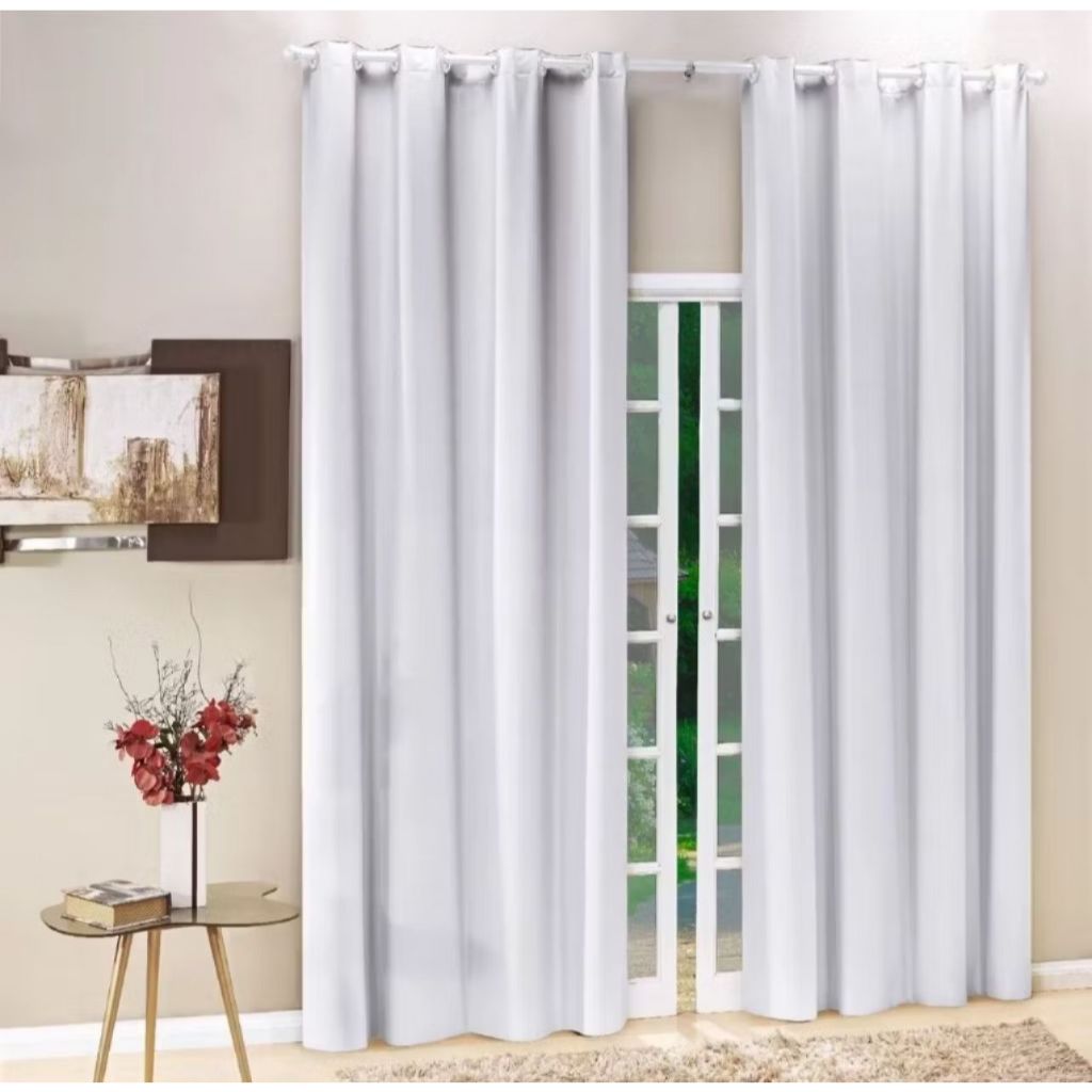 Cortina PVC Blackout 3,00 M X 2,60 M Corta 100% a Luz Para Sala e Quarto Varias Cores em Oferta na Shopee